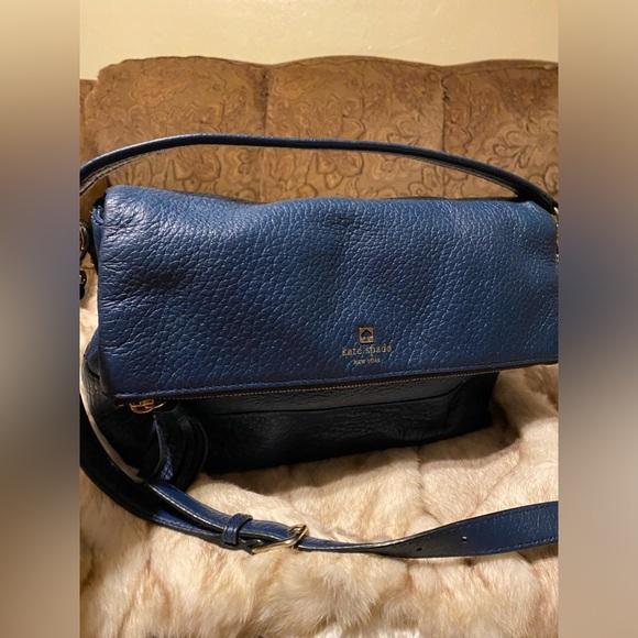 Kate Spade Flap Shoulder bag, Blue, size: M - Picture 1 of 16